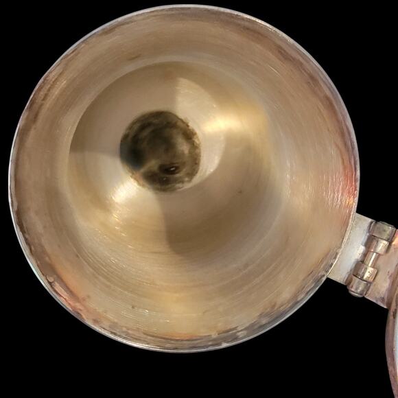 Vintage Silver Plated Baroque Coffee Pot Ornate Handle Footed Teapot - Picture 3 of 10